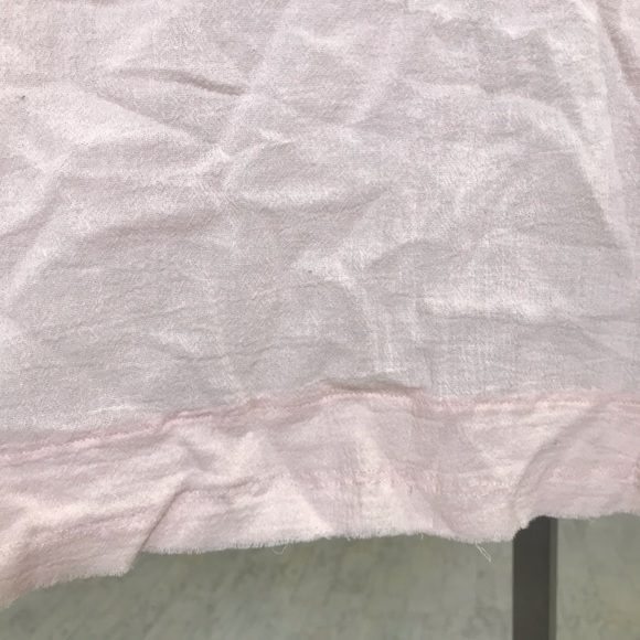 ATM Frayed Hem Gauze V-Neck Dress - Picture 2 of 9